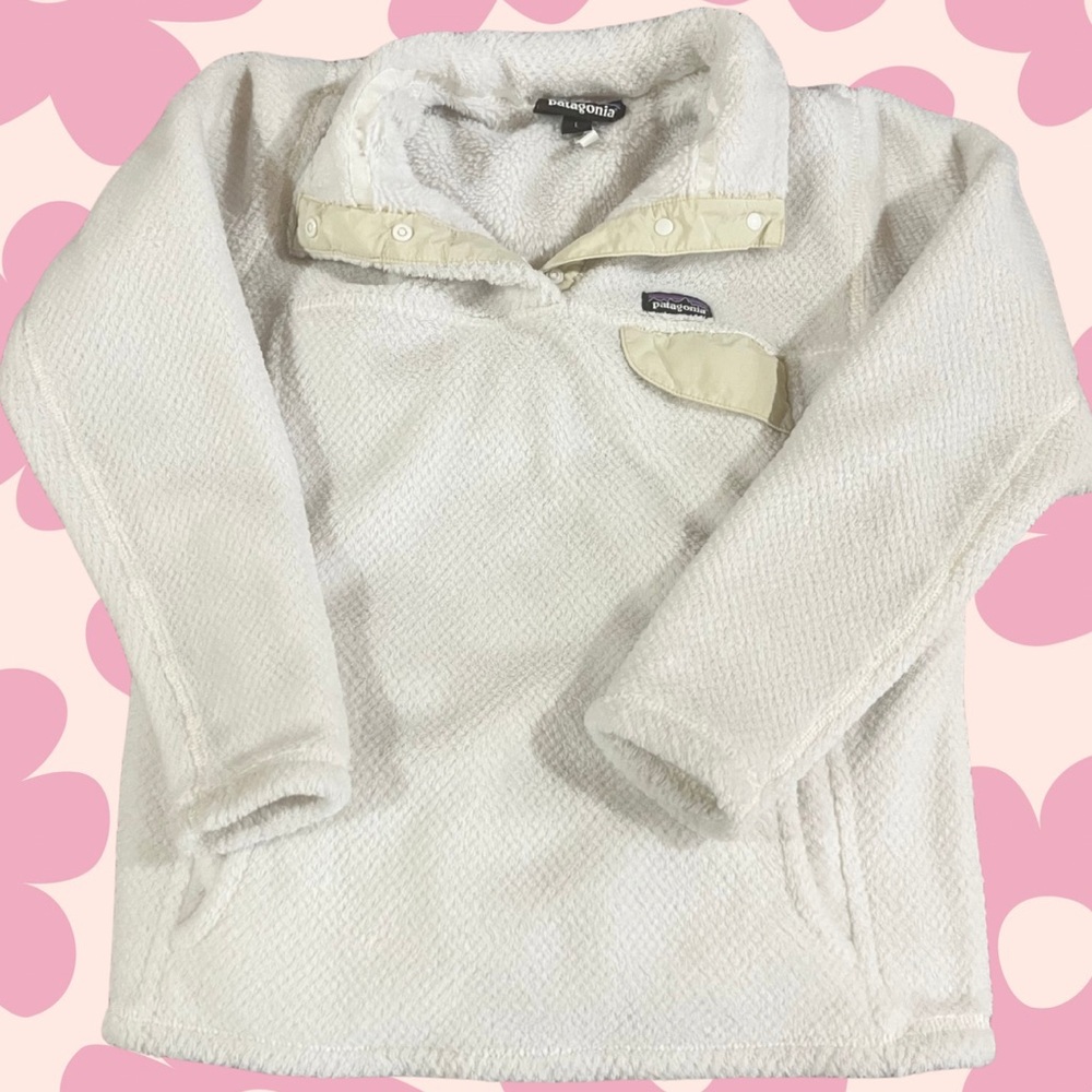 Patagonia Girls Size 12 Cream pullover